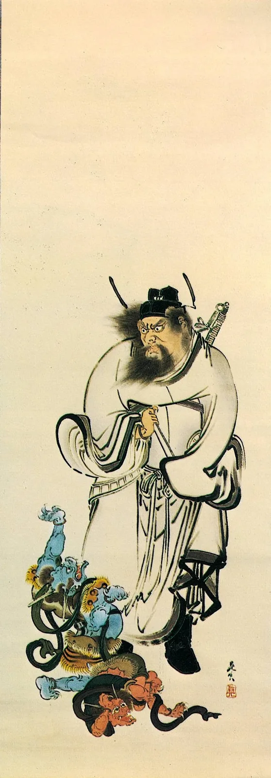 Shoki Quelling Two Demons, Honolulu Museum of Art.